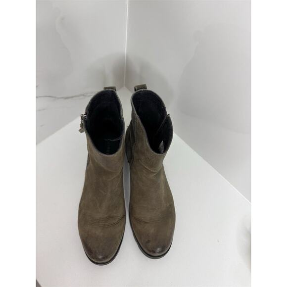 SOREL Women's Gray Suede Zip Up Booties Size 8.5 Waterproof - Picture 5 of 7
